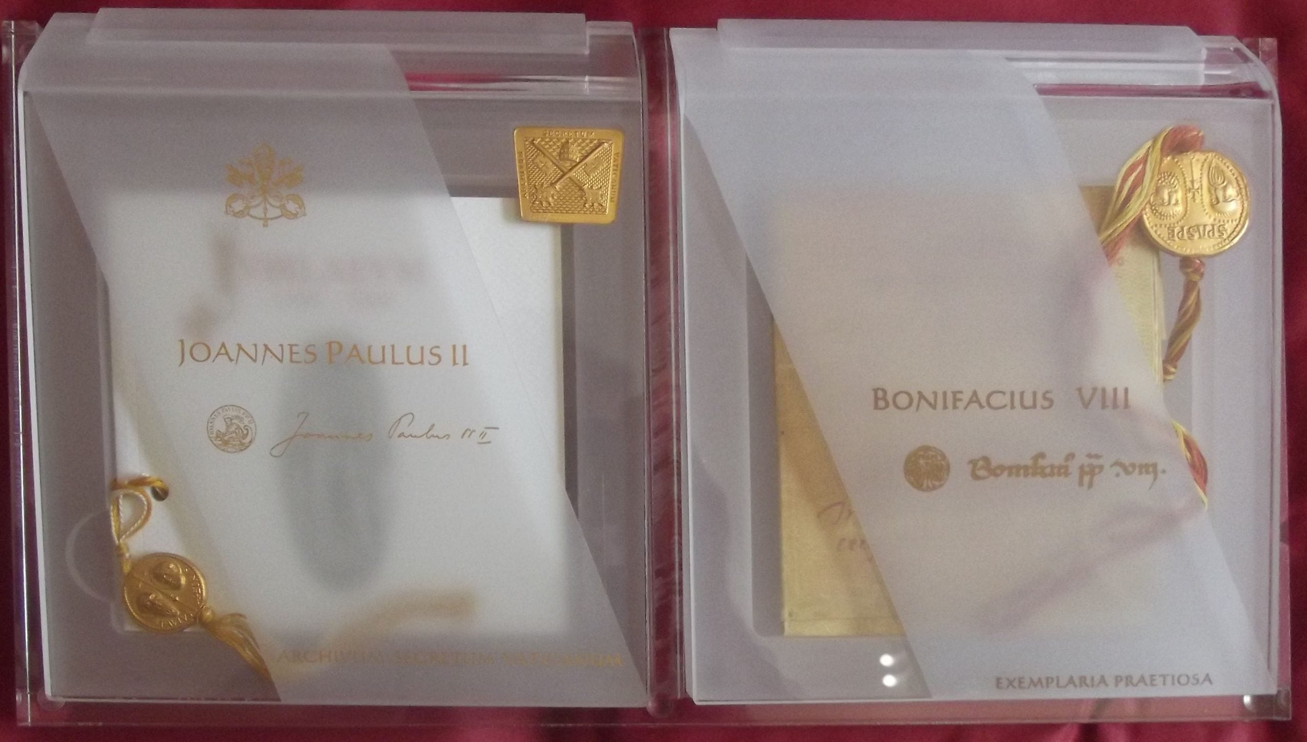 Sigillo Joannes Paolus II, Sigillo Bonifacius VIII - Archivio Segreto Vaticano