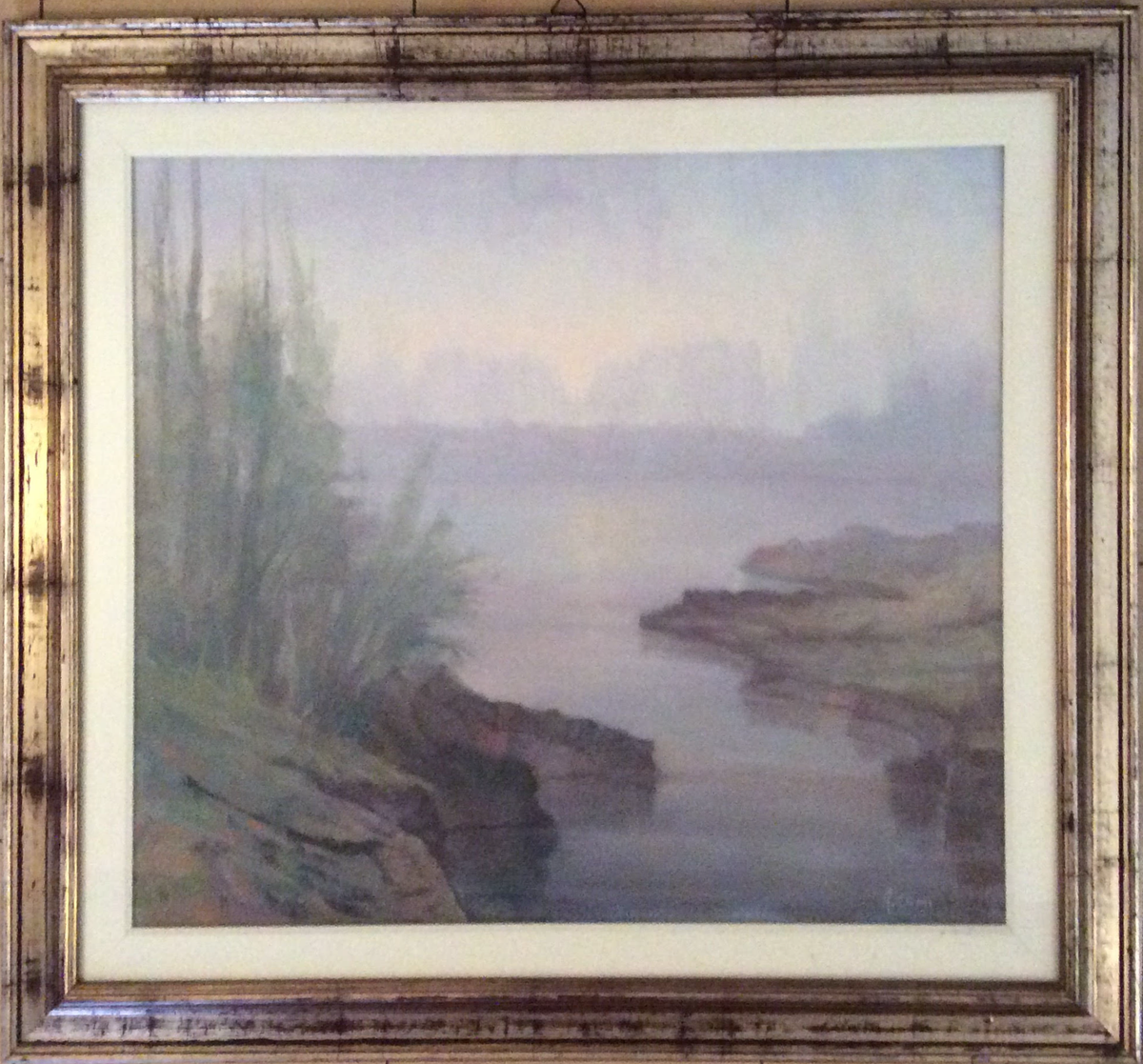 Angelo Comi - Paesaggio lacustre
