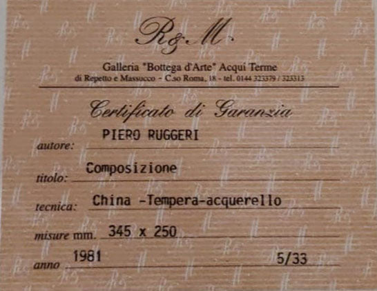 Pietro Ruggeri - Composizione
