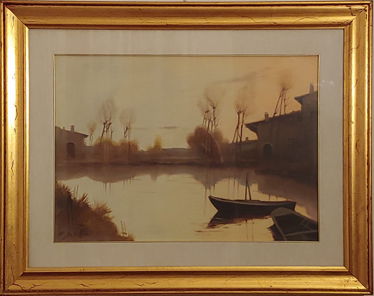 Francesco Schiller - Paisaje veneciano