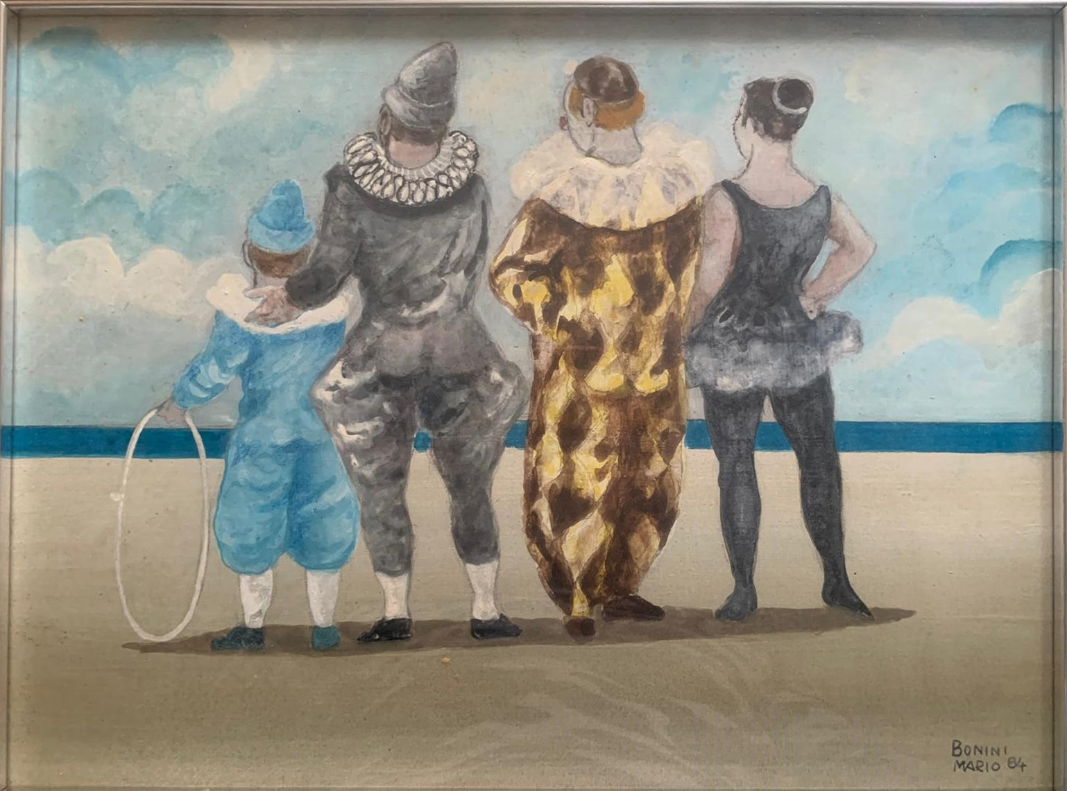 Mario Bonini - Circo sulla spiaggia