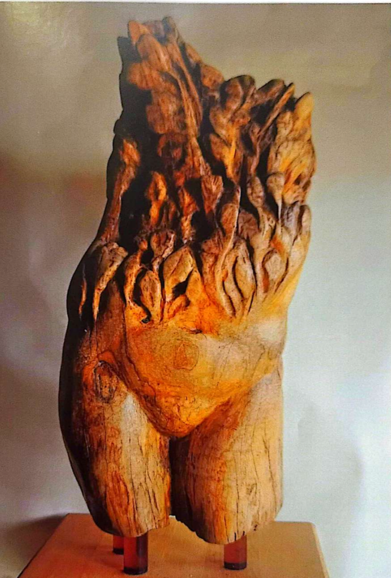 Scultura Dafne in legno di ulivo di Roberto Servi, 2008