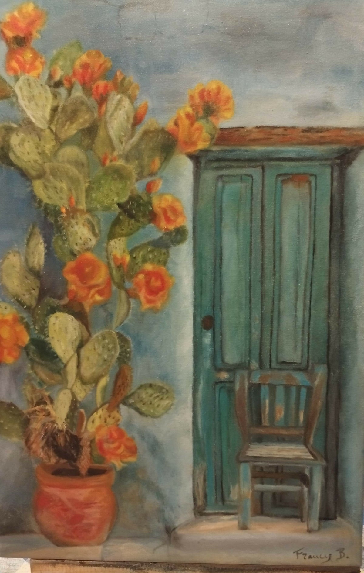 Country Home di Francesca Bausilio, olio su tela