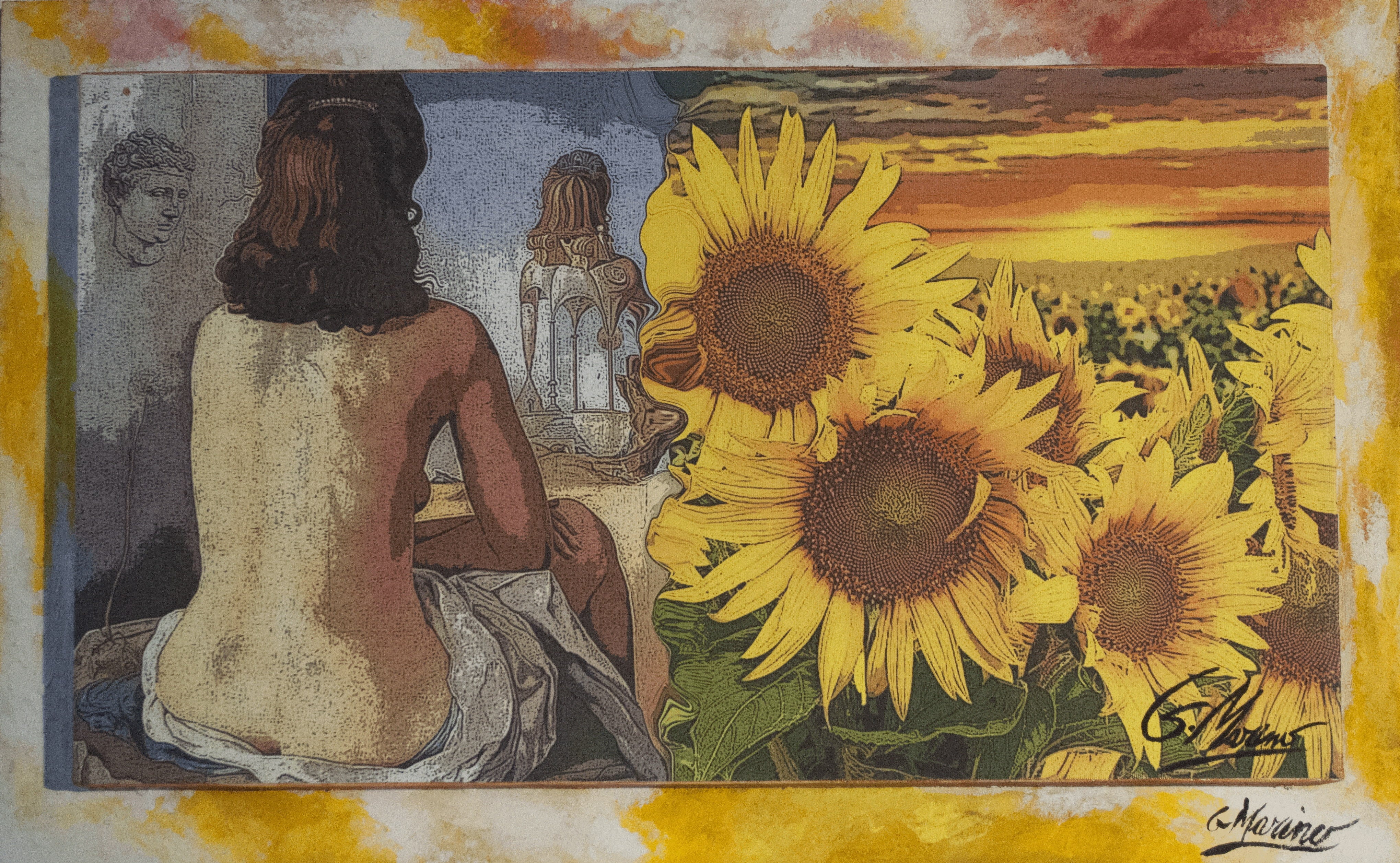 G. Marino - Donna dei girasoli