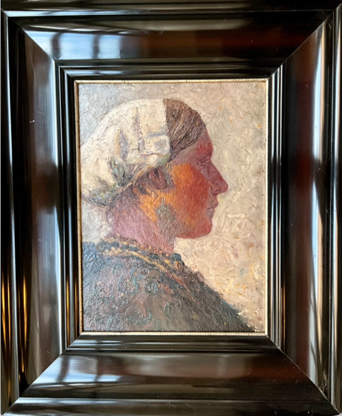 Autore Sconosciuto - Figura femminile di profilo