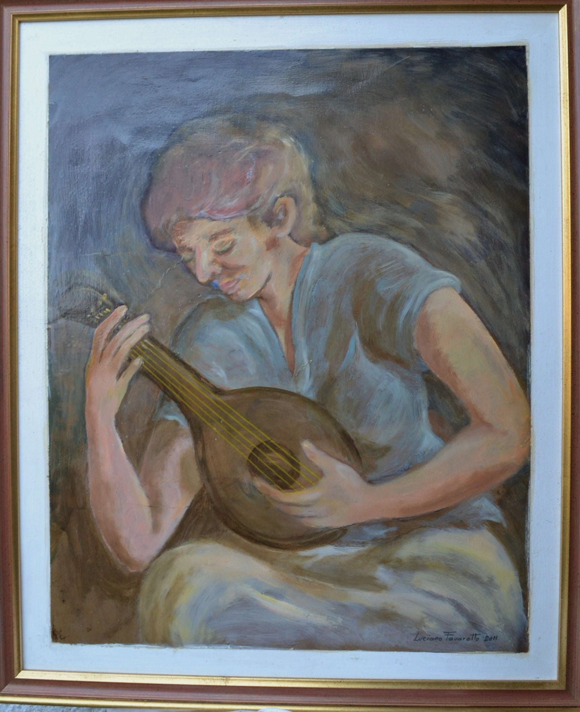 Donna con mandolino