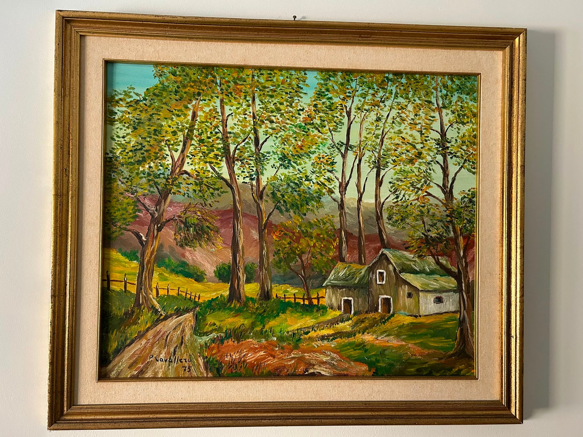 Paesaggio di Pietro Cavallero – Olio