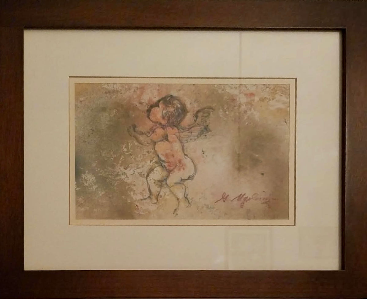Angelo di Irene Ugolini Zoli, tecniche miste
