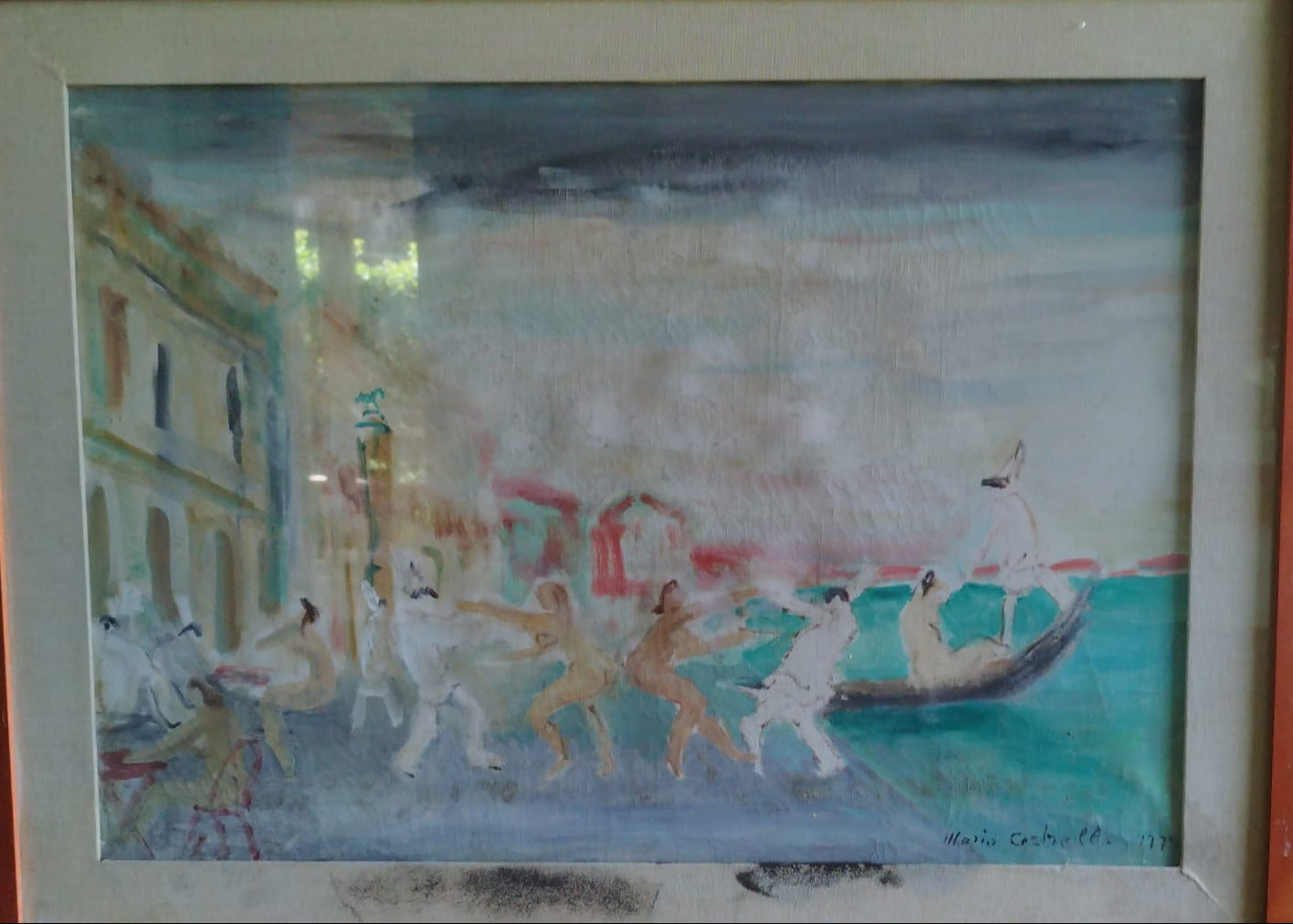 Sogno veneziano di Pulcinella di Mario Cortiello – Olio