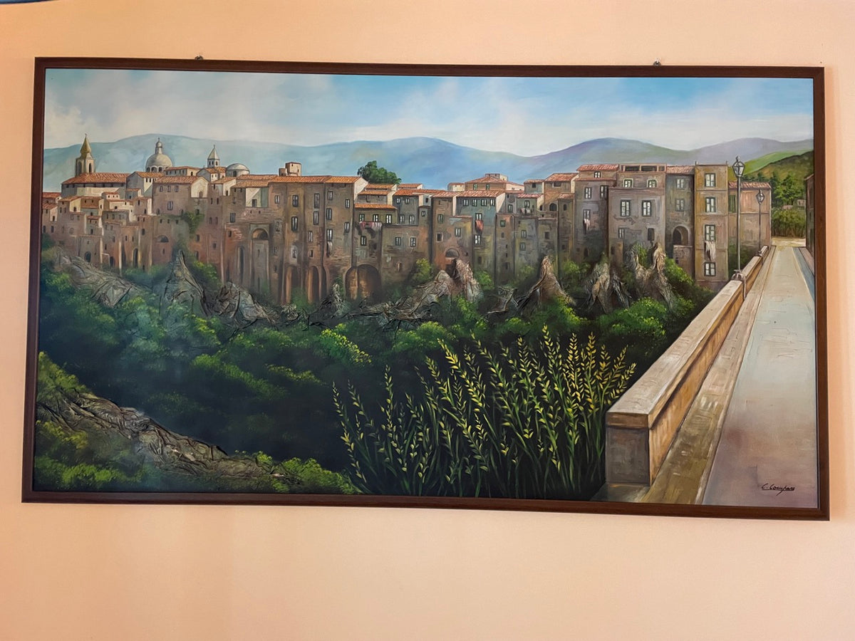S. Agata de Goti di Carmelo Compare, olio su tela