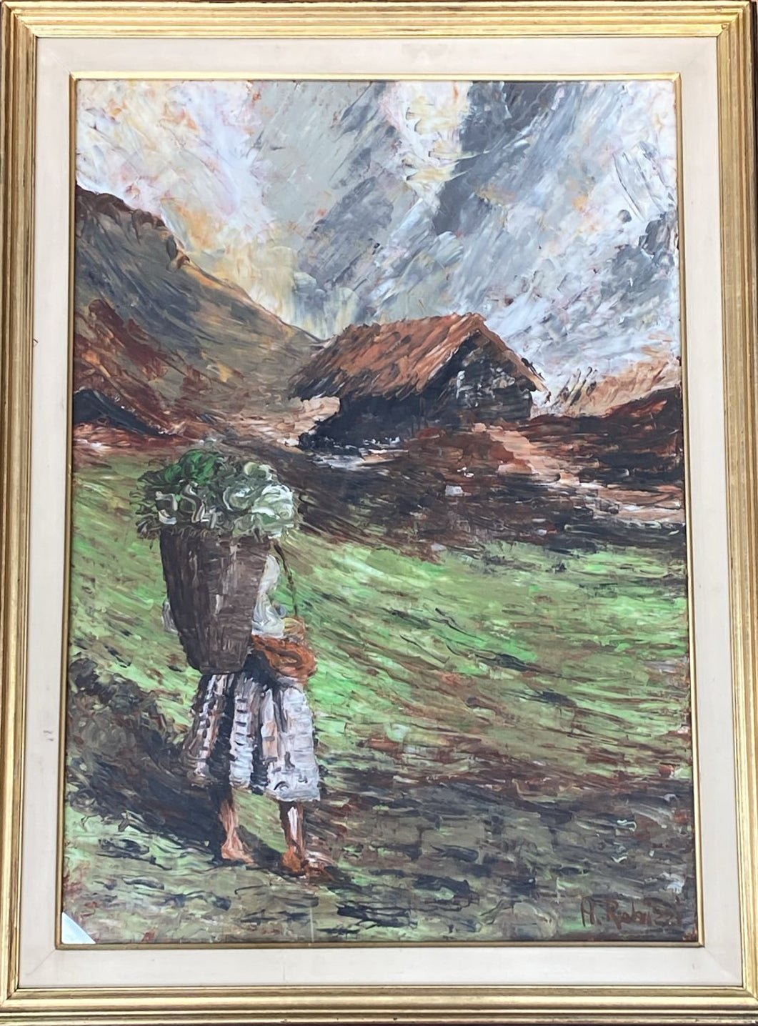 Senza Titolo di Antonio rebizzi, olio su tela