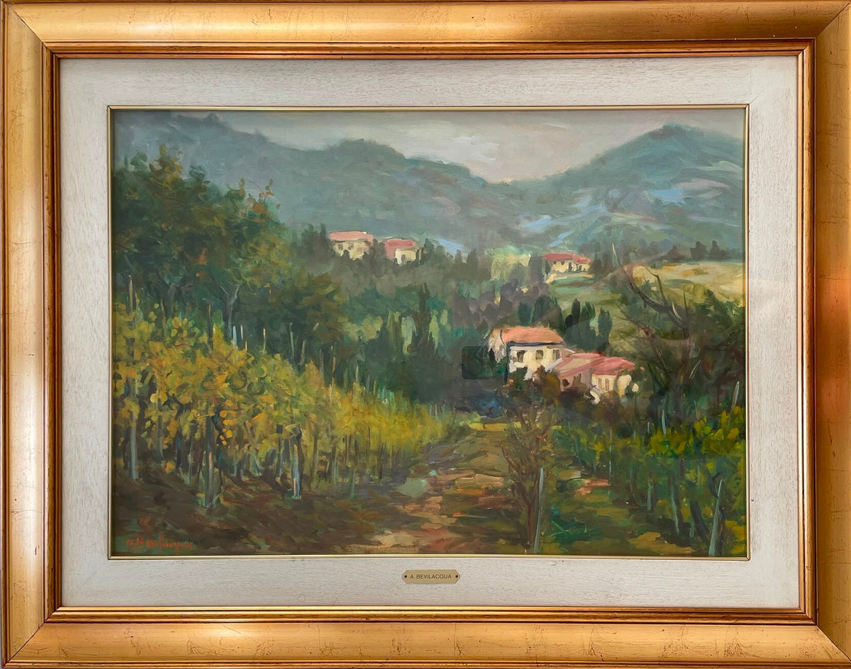 Turri, di Antonio Bevilacqua, olio su tela