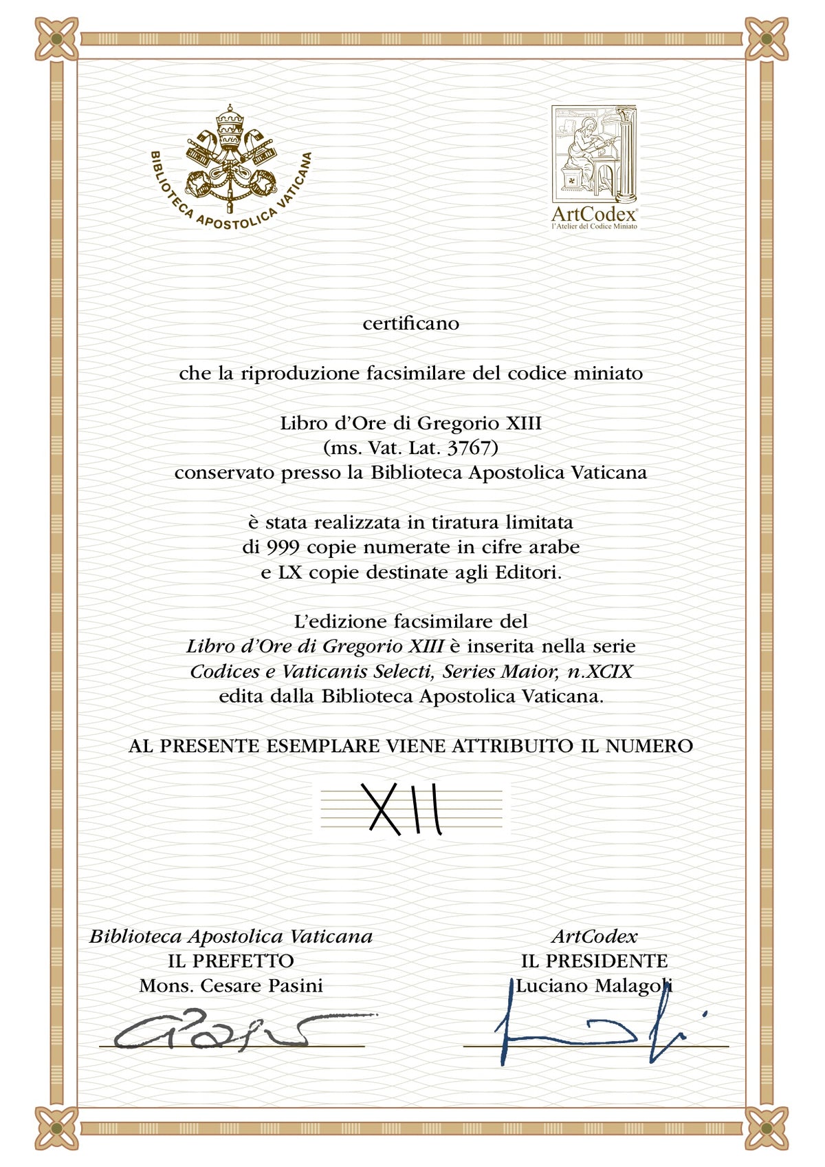 Libro d'Ore di Gregorio XIII di Edito da ArtCodex, editoria di pregio