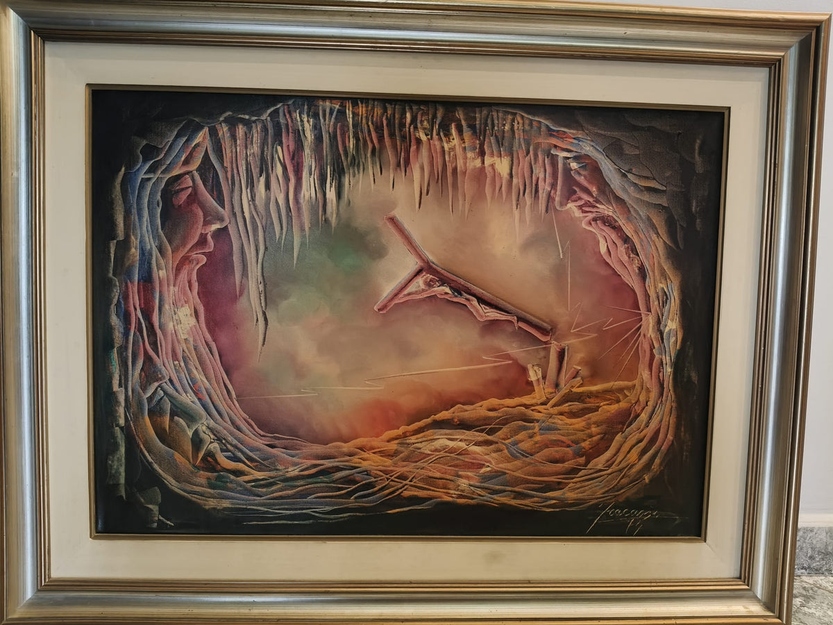 Senza Titolo di Umberto Fracassi, olio su tela