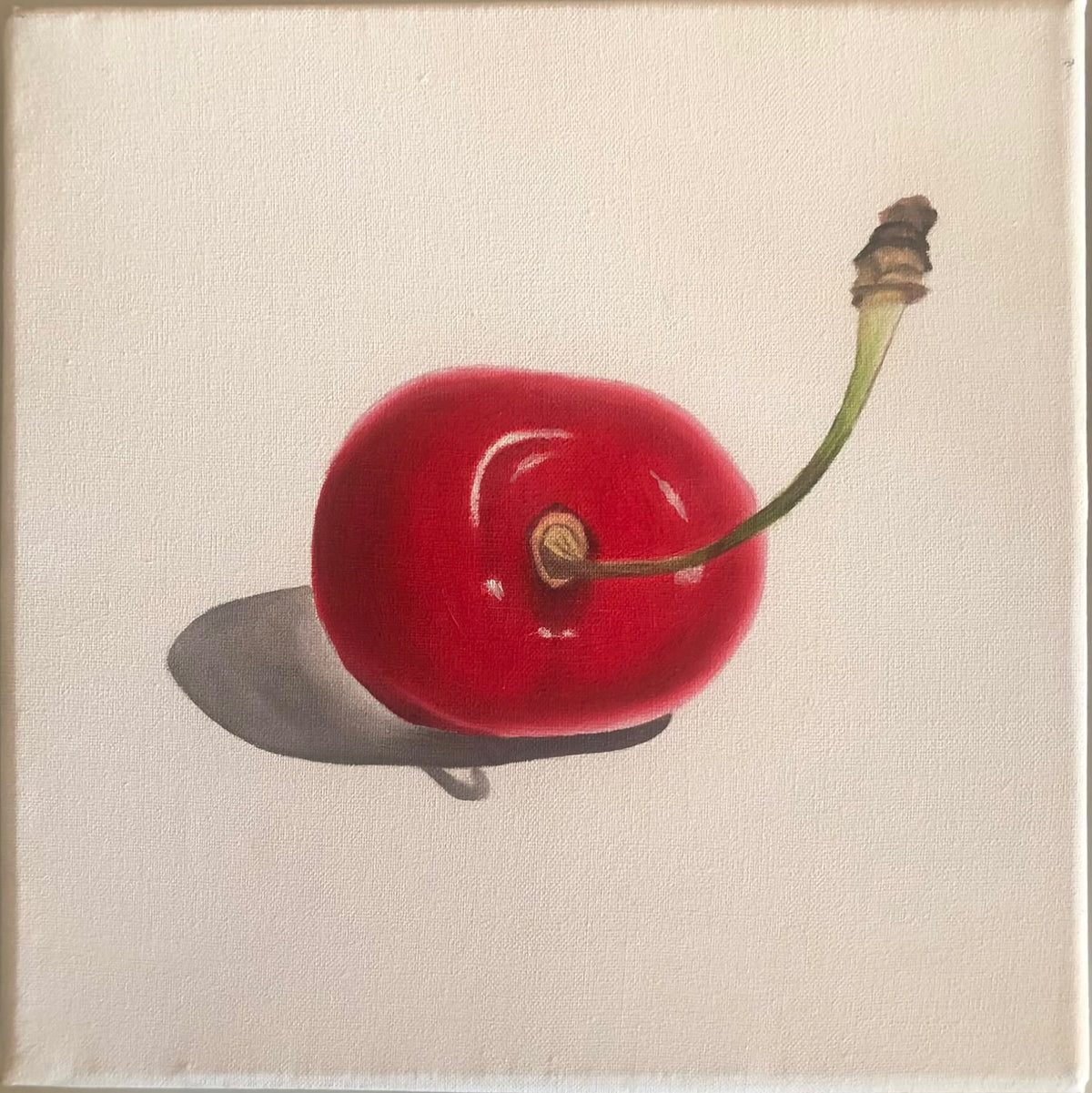 Big Cherry di Anna Maria Alessandrini, olio su tela