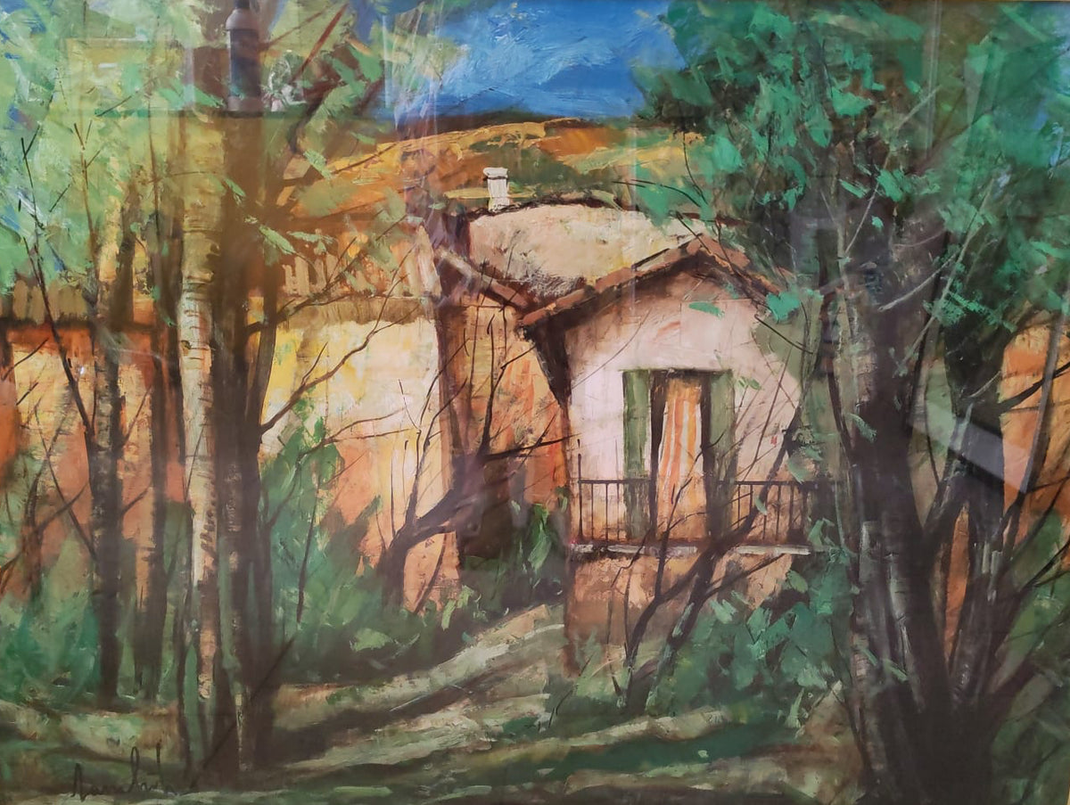 La tenda di Lamberto Lamberti, olio