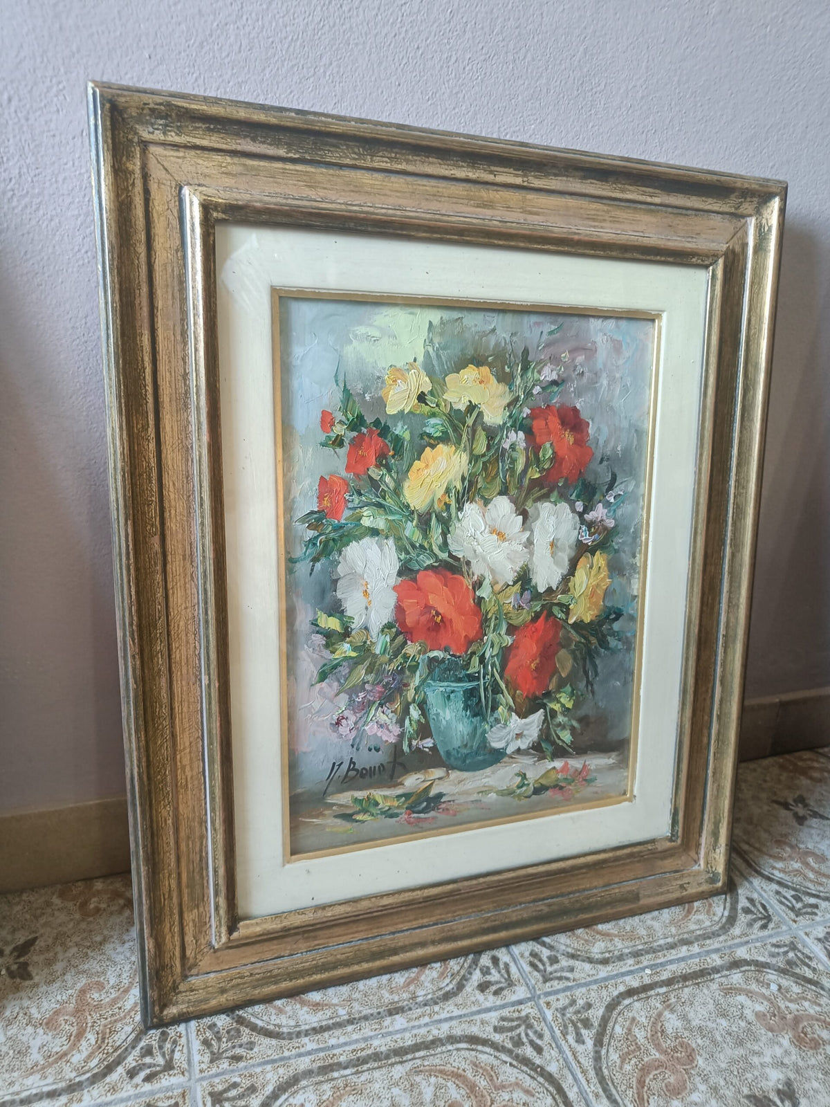 Vaso di fiori di Manuela Bonati, olio
