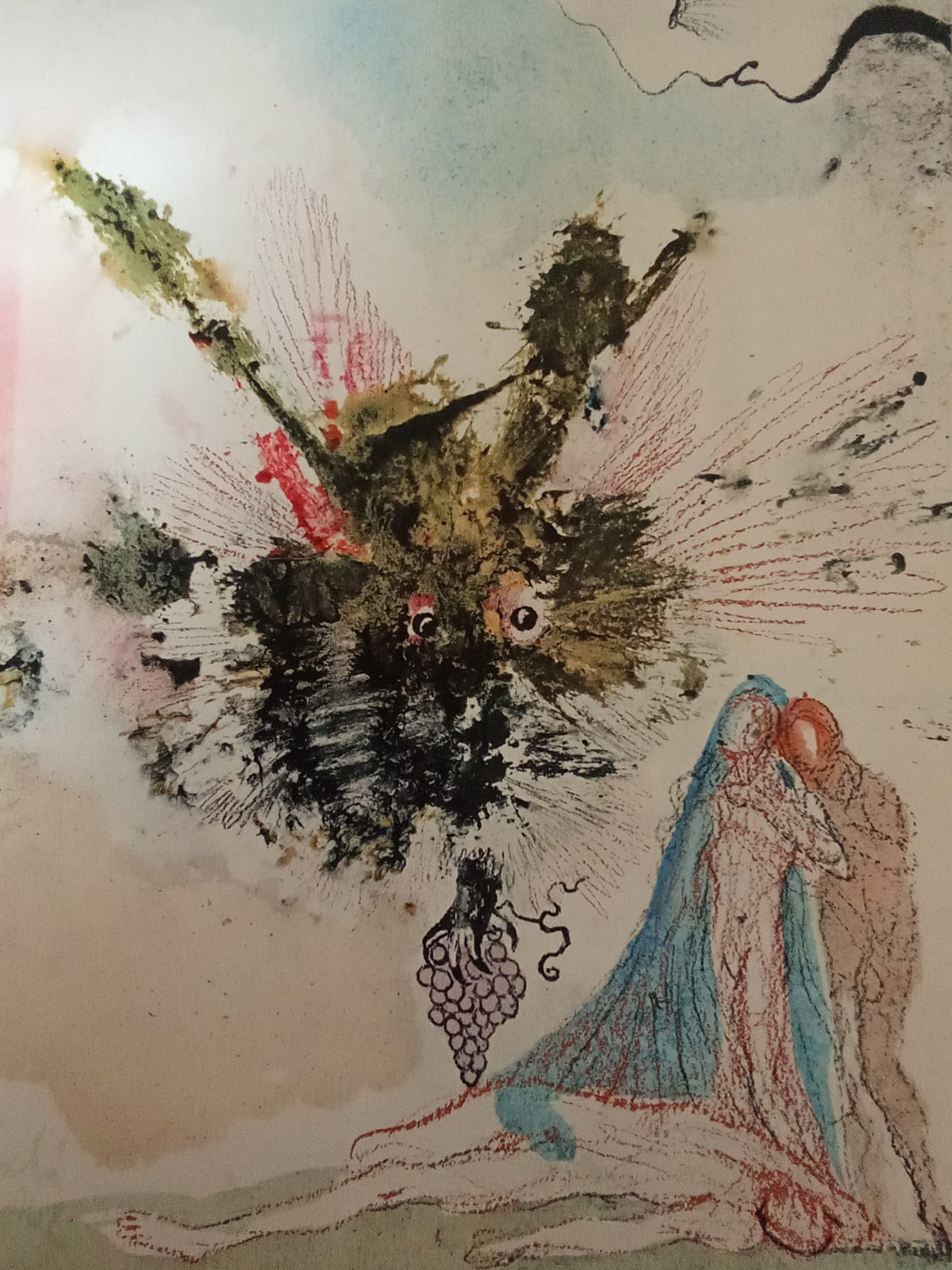 Noe qui primus plantavit vineam, litografia di Salvador Dalí