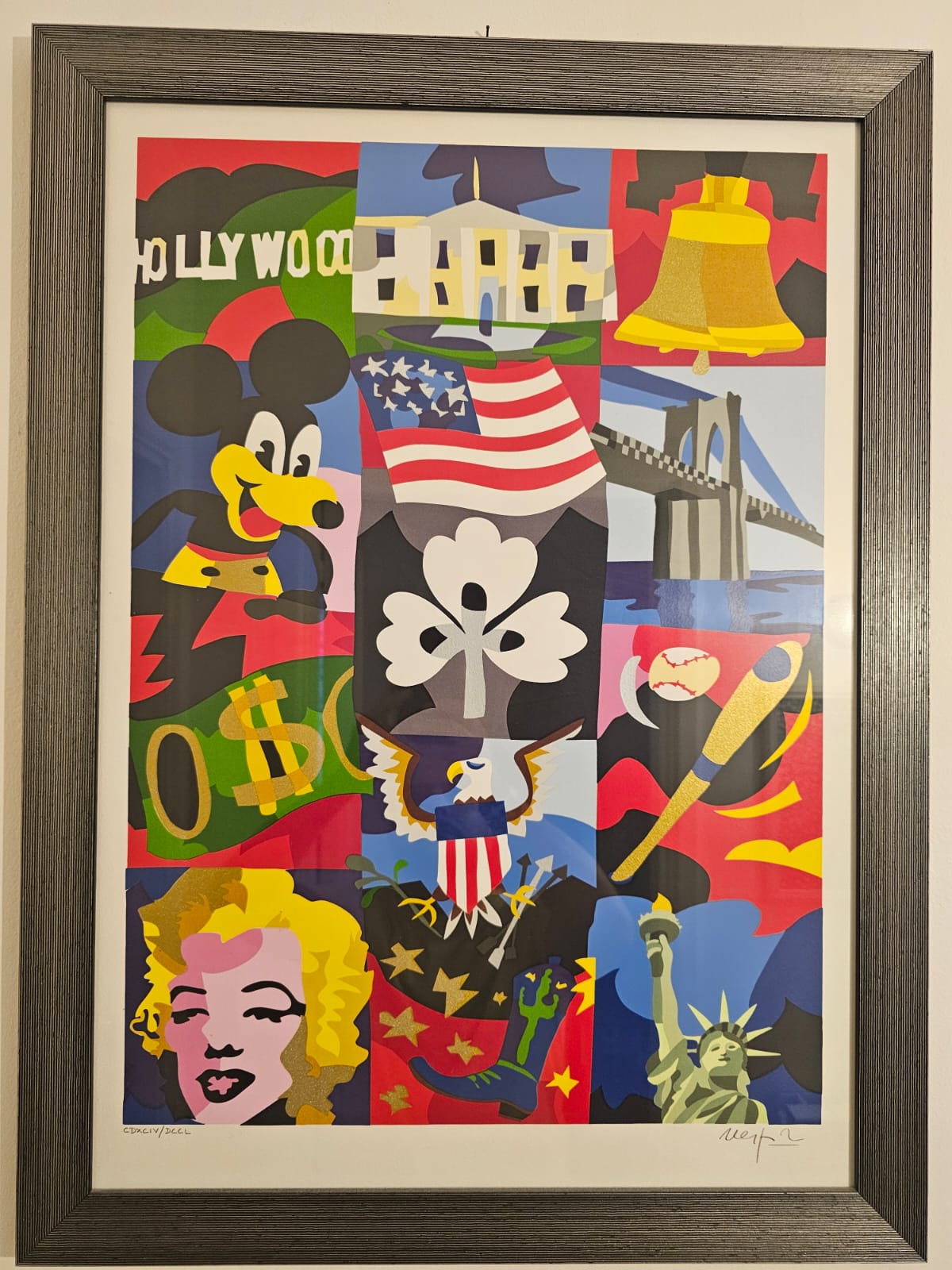 America Dreams di Ugo Nespolo, serigrafia