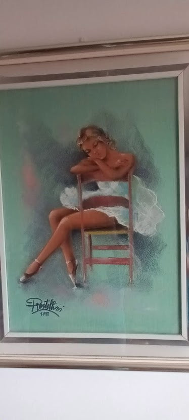 Ballerina di G. Piero Restellini, olio su tela