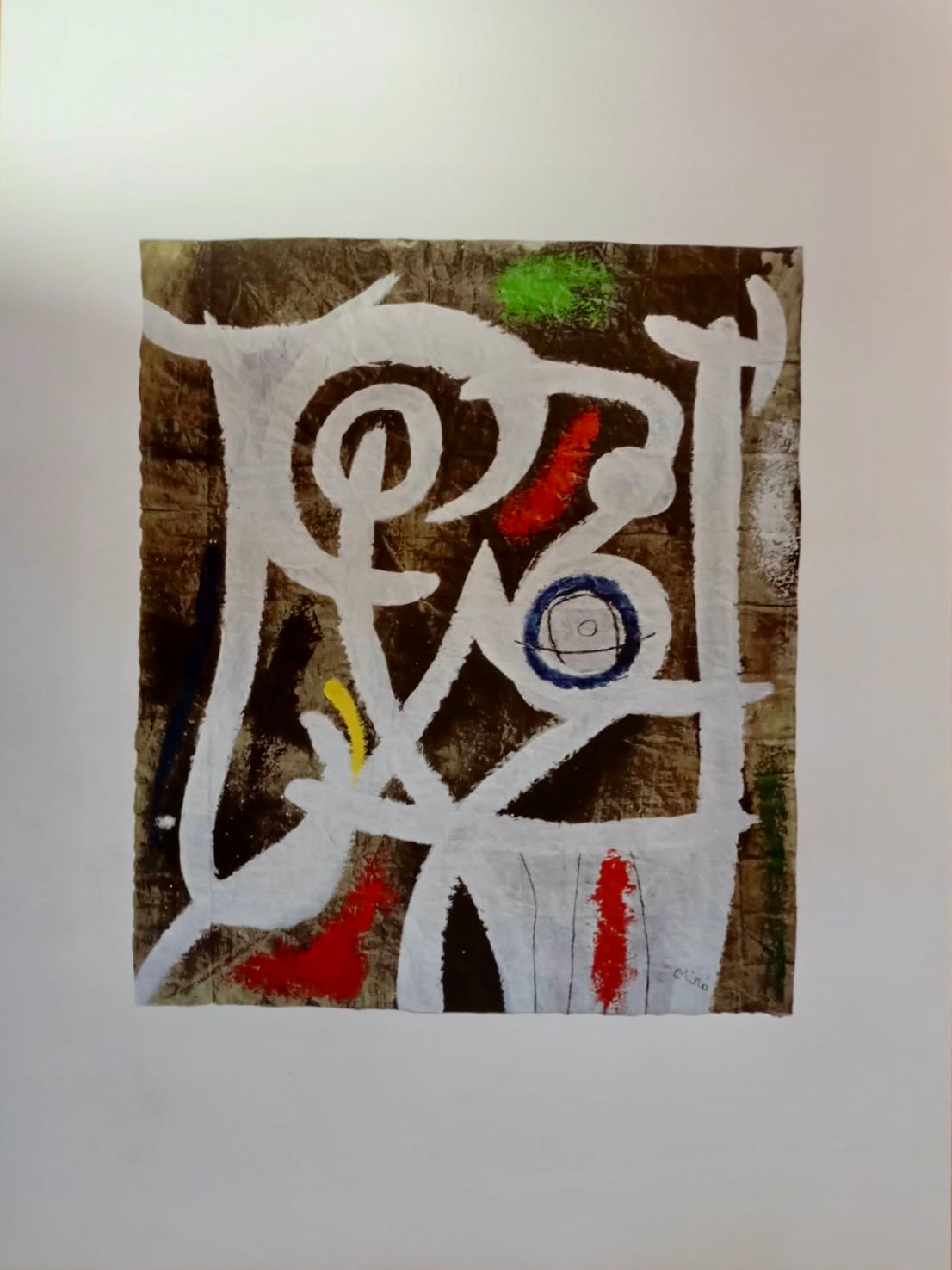 Donna di Joan Miró, stampa litografica su carta