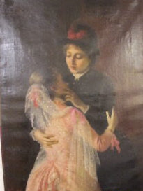 Figure, olio su tela del 1884 di Luigi Valtorta
