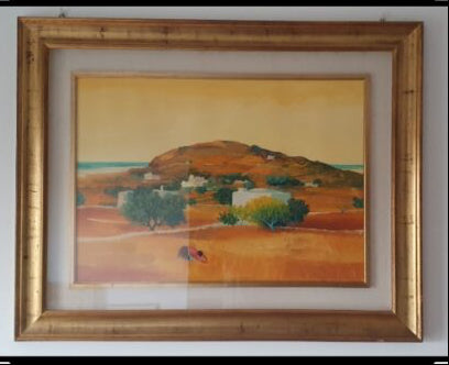 Il grano è maturo, olio su tela di Gianfranco Mai
