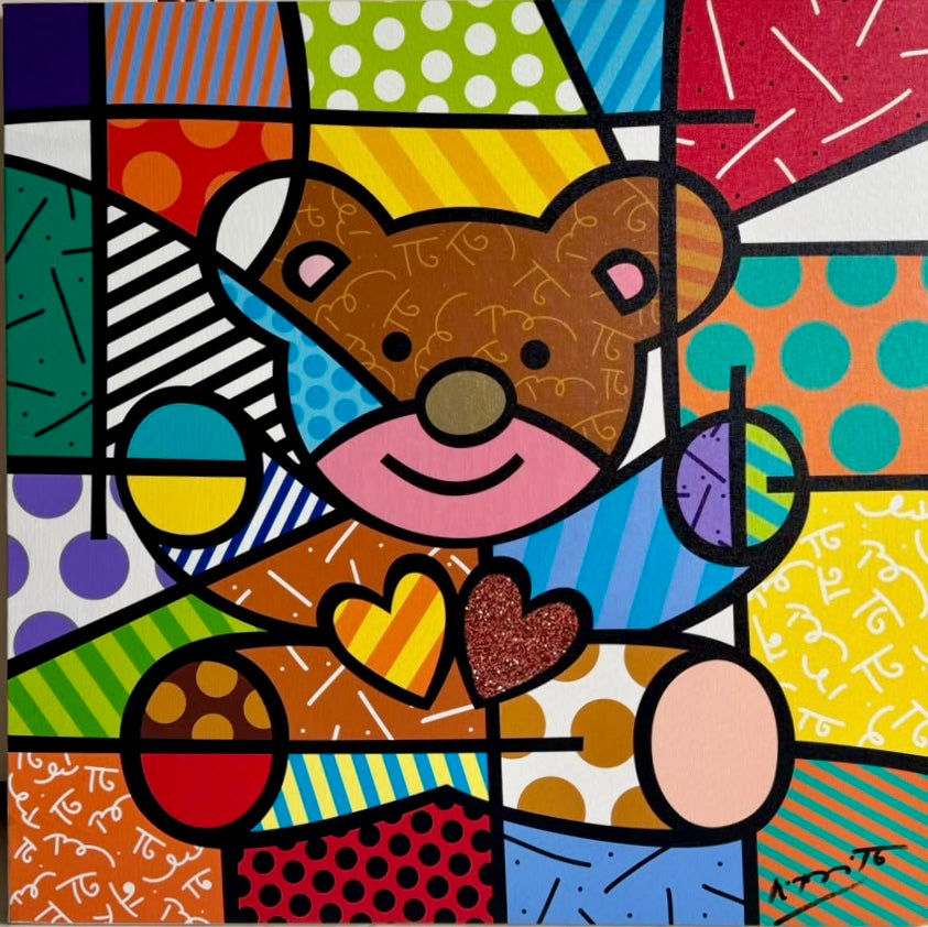 Happy, serigrafia di Romero Britto