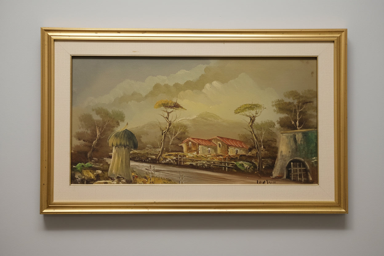 Senza titolo (Paesaggio) di Attribuibile ad Antonio Ponticelli – Olio