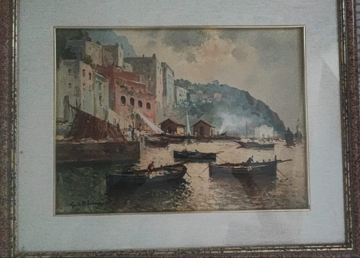 Paesaggio Marino di Guido Odierna, olio su tela