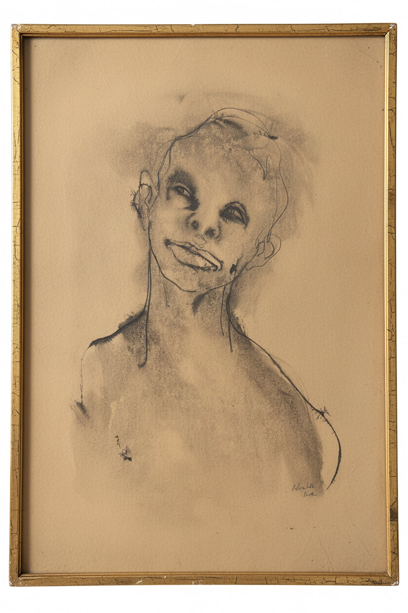 Senza titolo (Studio di figura) di Enrico Colombotto Rosso – Tecniche miste