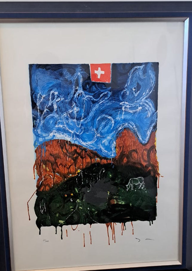 Senza titolo (Paesaggio), di Mario Schifano