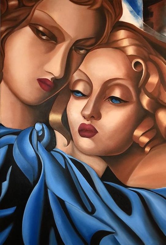 Due ragazze (Omaggio a T. Del Lempicka)