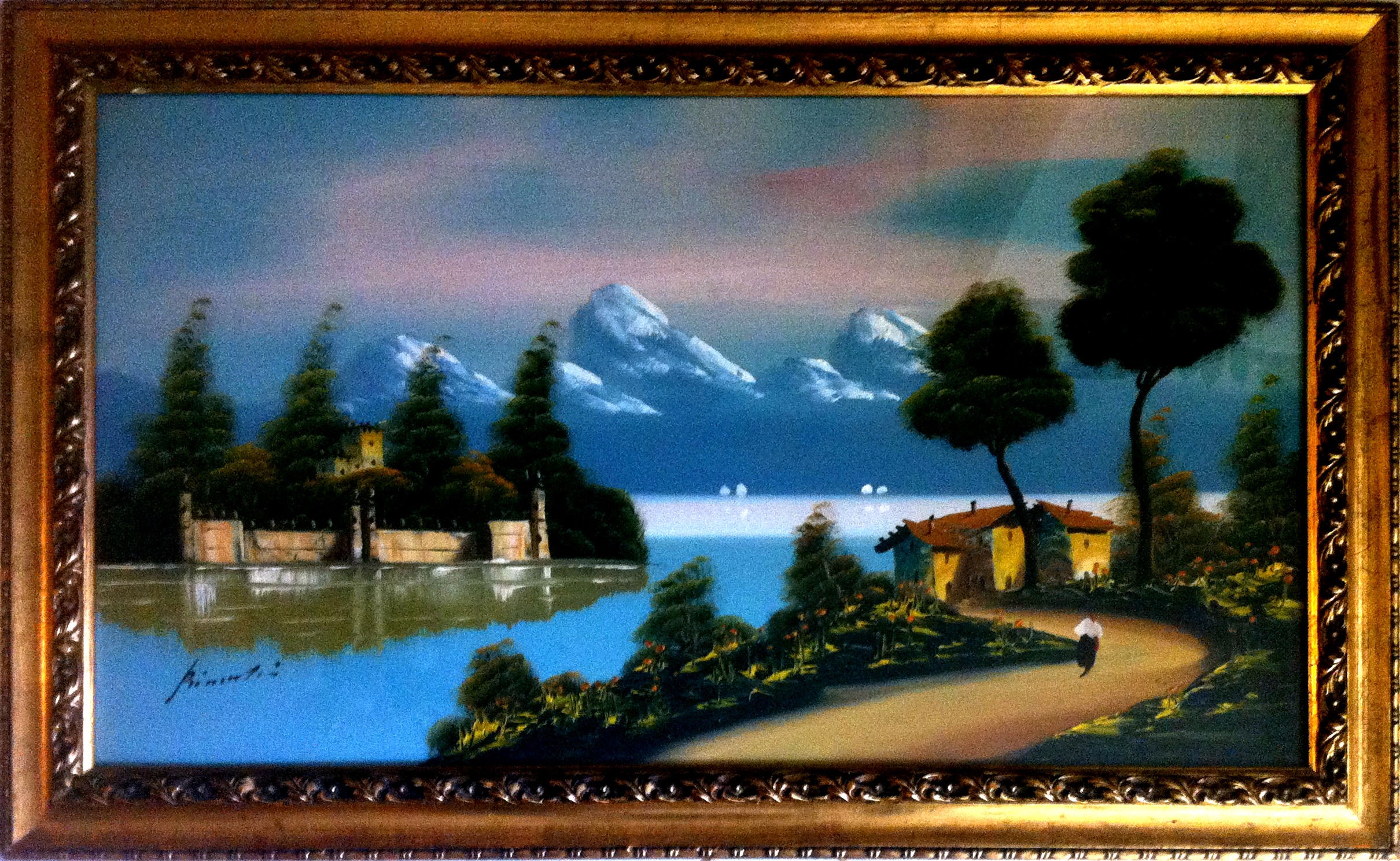 Bianchi - Paesaggio sul lago