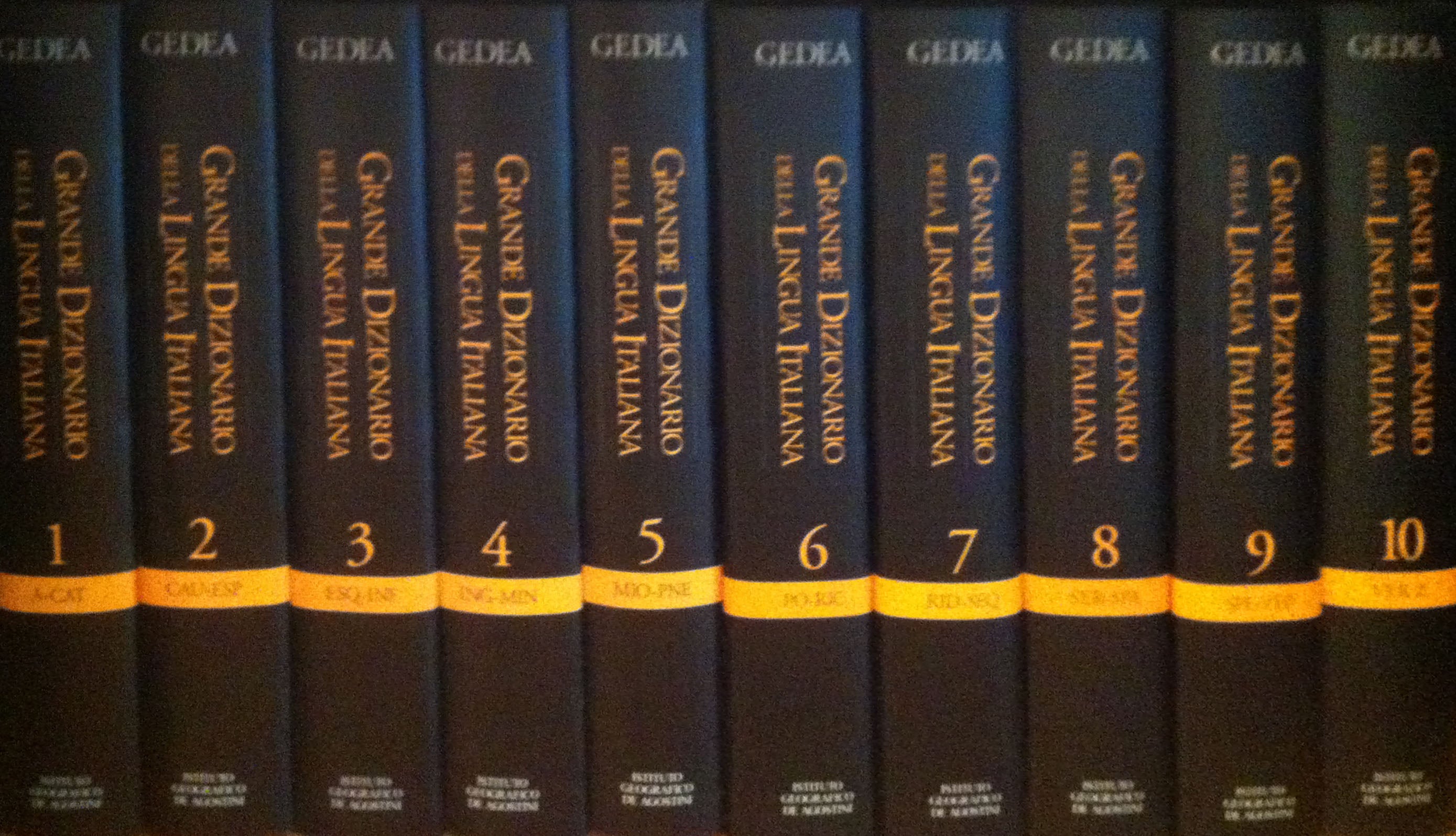 Large Dictionary of the Italian Language - De Agostini Gedea