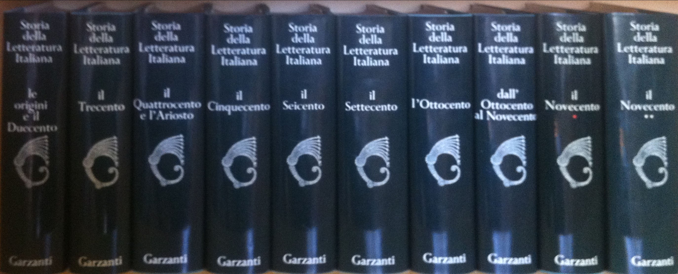 Storia della letteratura Italiana - Garzanti