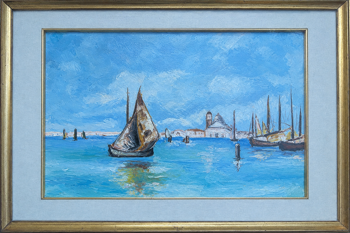 Foto del quadro con rimozione dei riflessi sul vetro