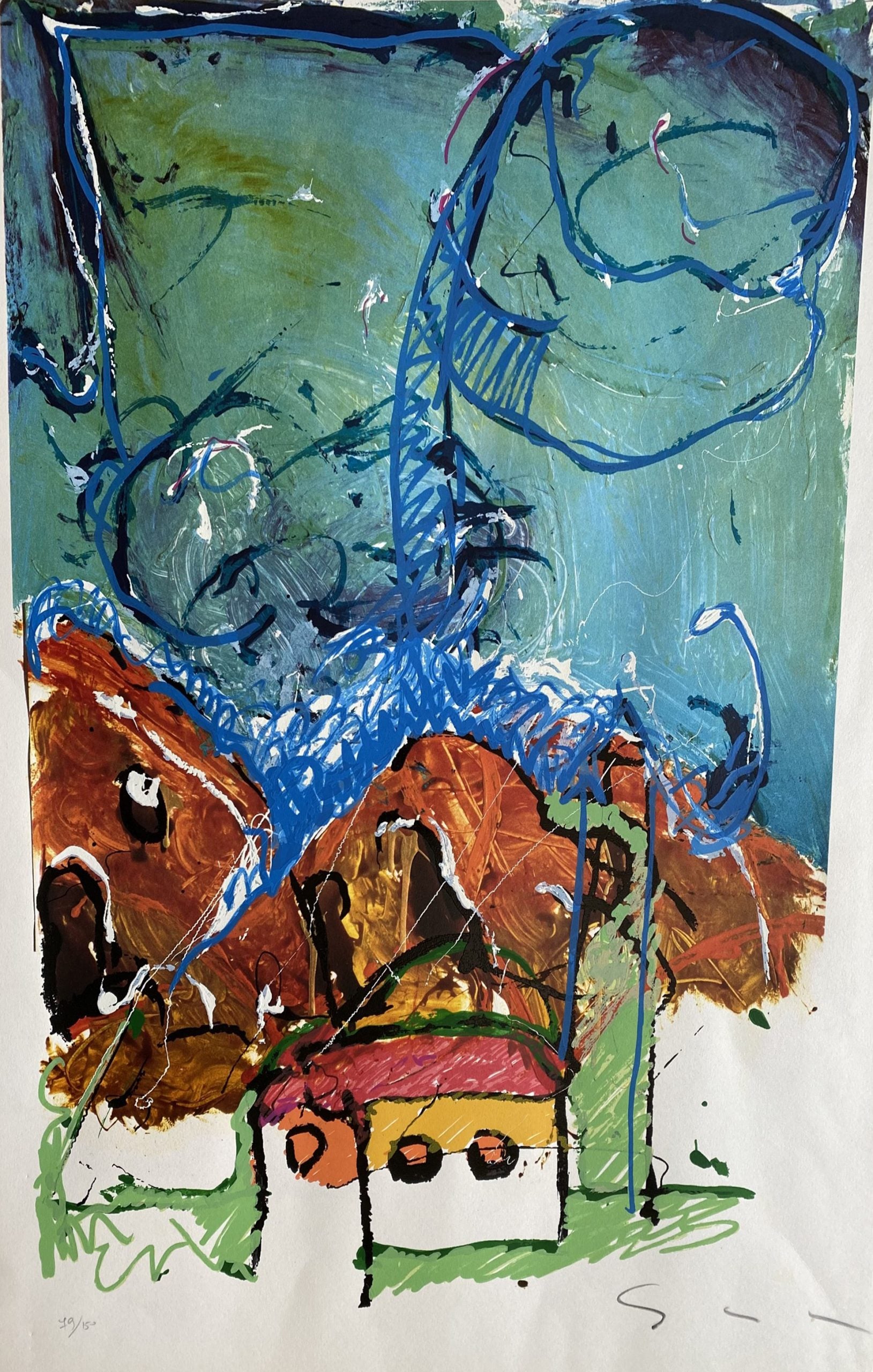 Attribuito a Mario Schifano - La casa