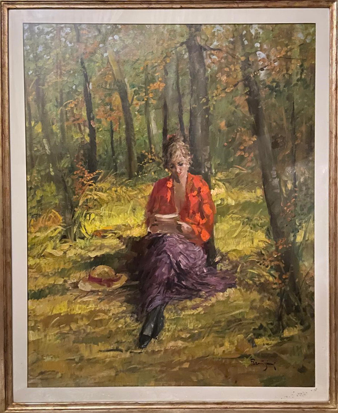 Aldo Parmigiani - Lettura nel bosco