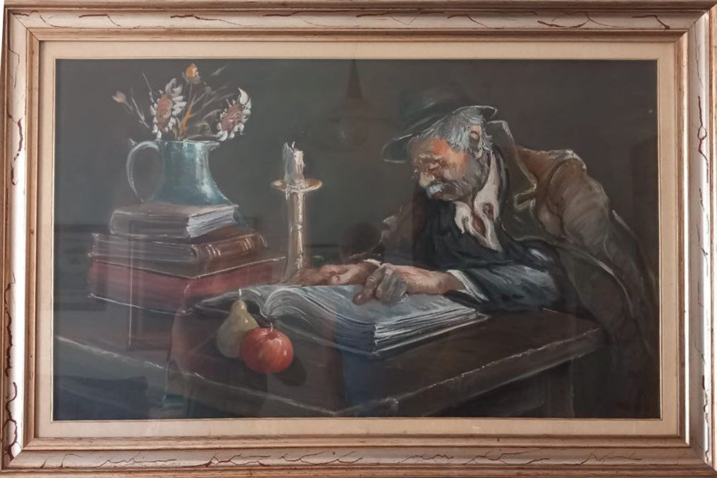 Paolo Landrini - Naturaleza muerta con un anciano