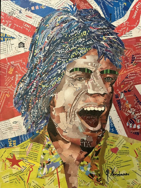 L'urlo della Leggenda di Giancarlo Narduzzi, collage – ritratto