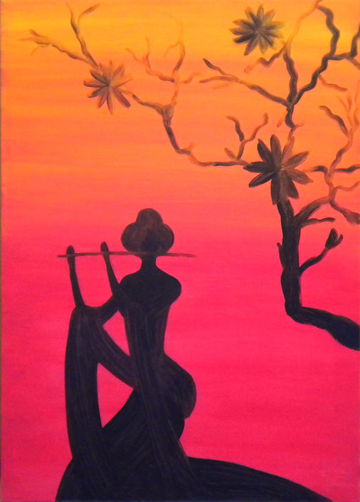 GEISHA CON FLAUTO