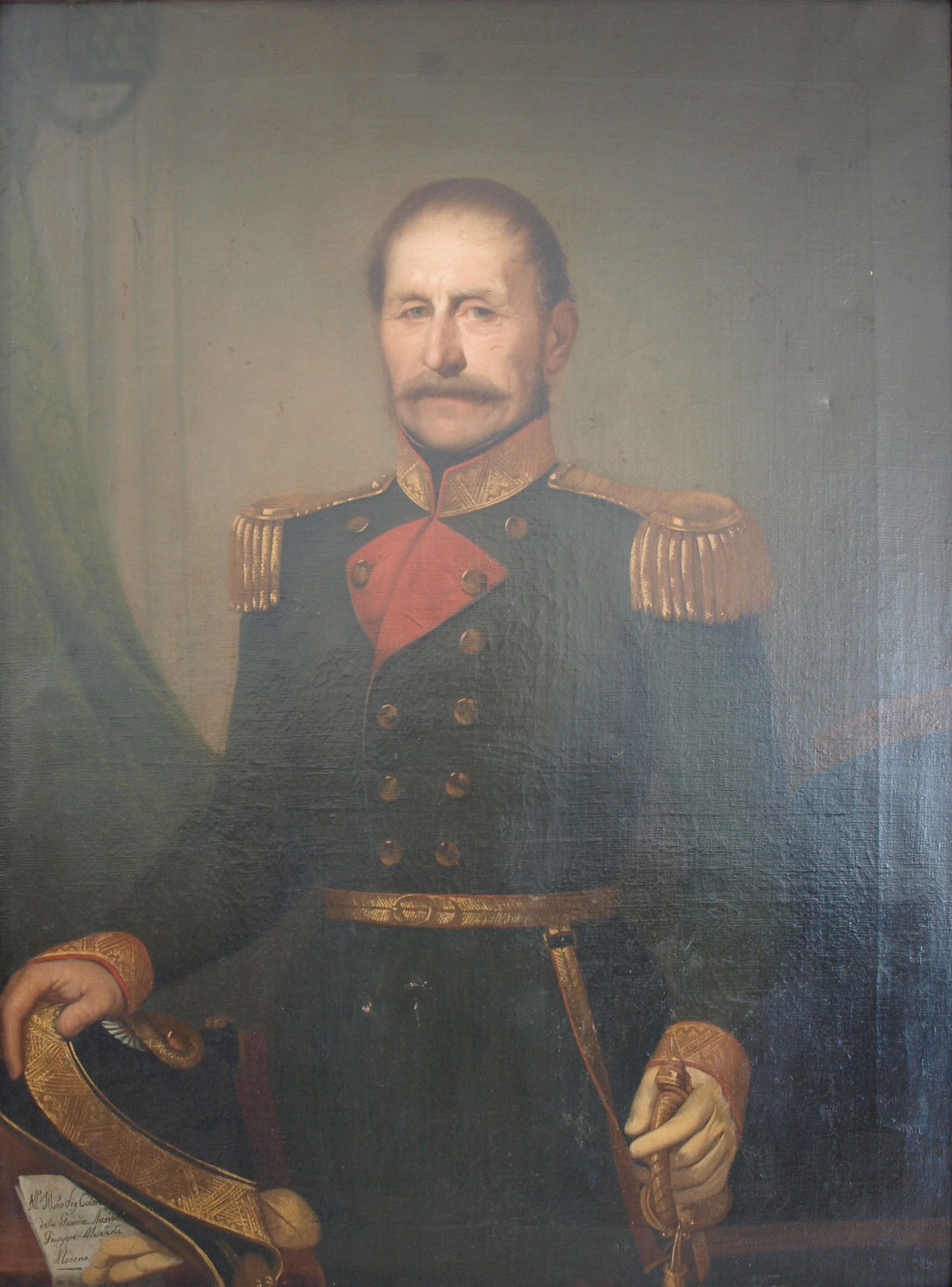 Adeodato Malatesta - Ritratto di uomo in uniforme