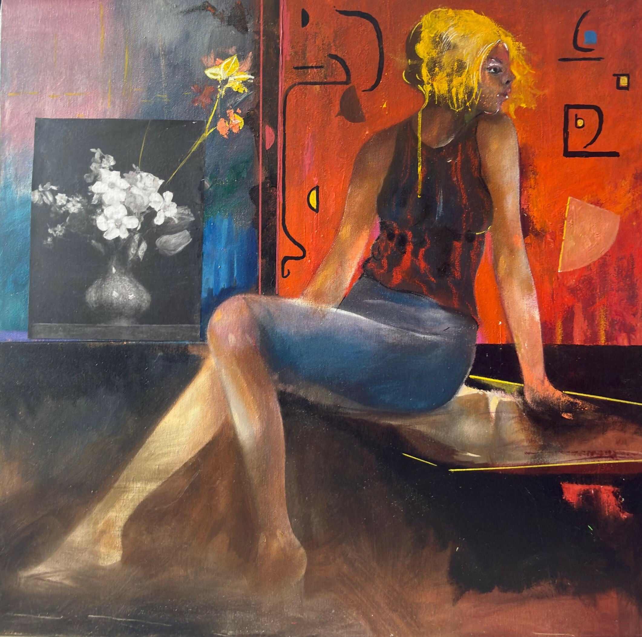 Figura femminile ed omaggio ad artisti illustri