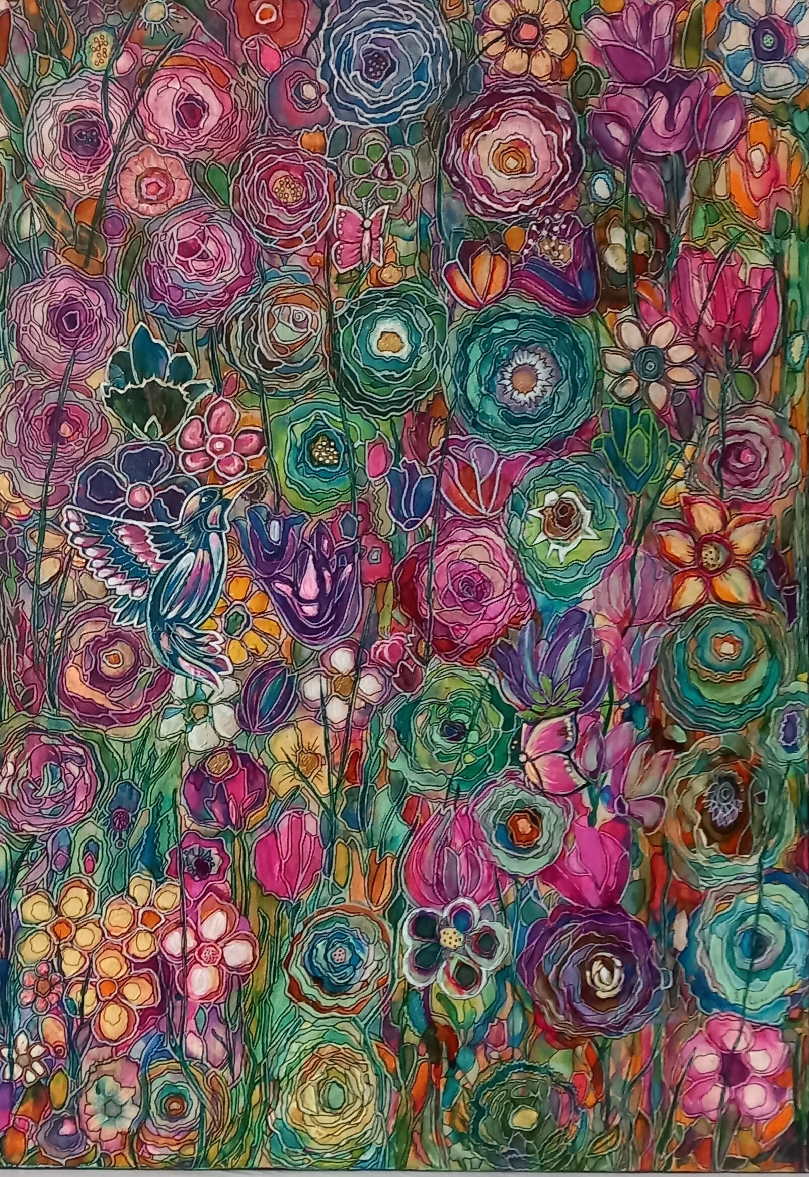 Fantasía de flores y color.