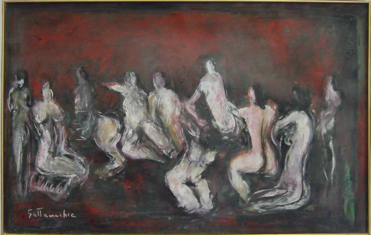 Aristide Gattavecchia - Baccanale - Tecniche miste
