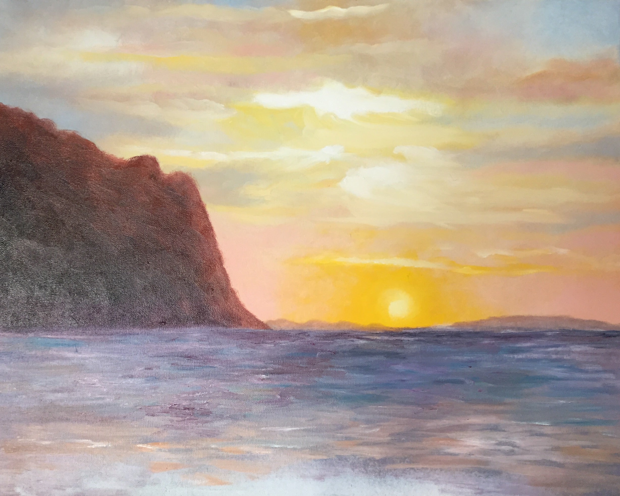 Letizia Mannina - Sunset on Mount Cofferda