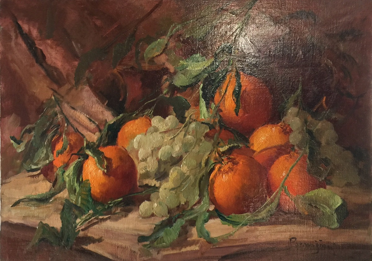 Aldo Parmigiani - Oranges with Grapes