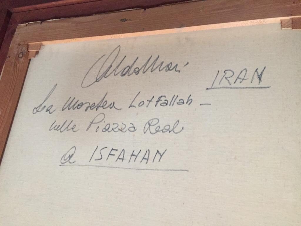 Aldo Mari - La Moschea Lofallah, nella piazza reale a Isfahan