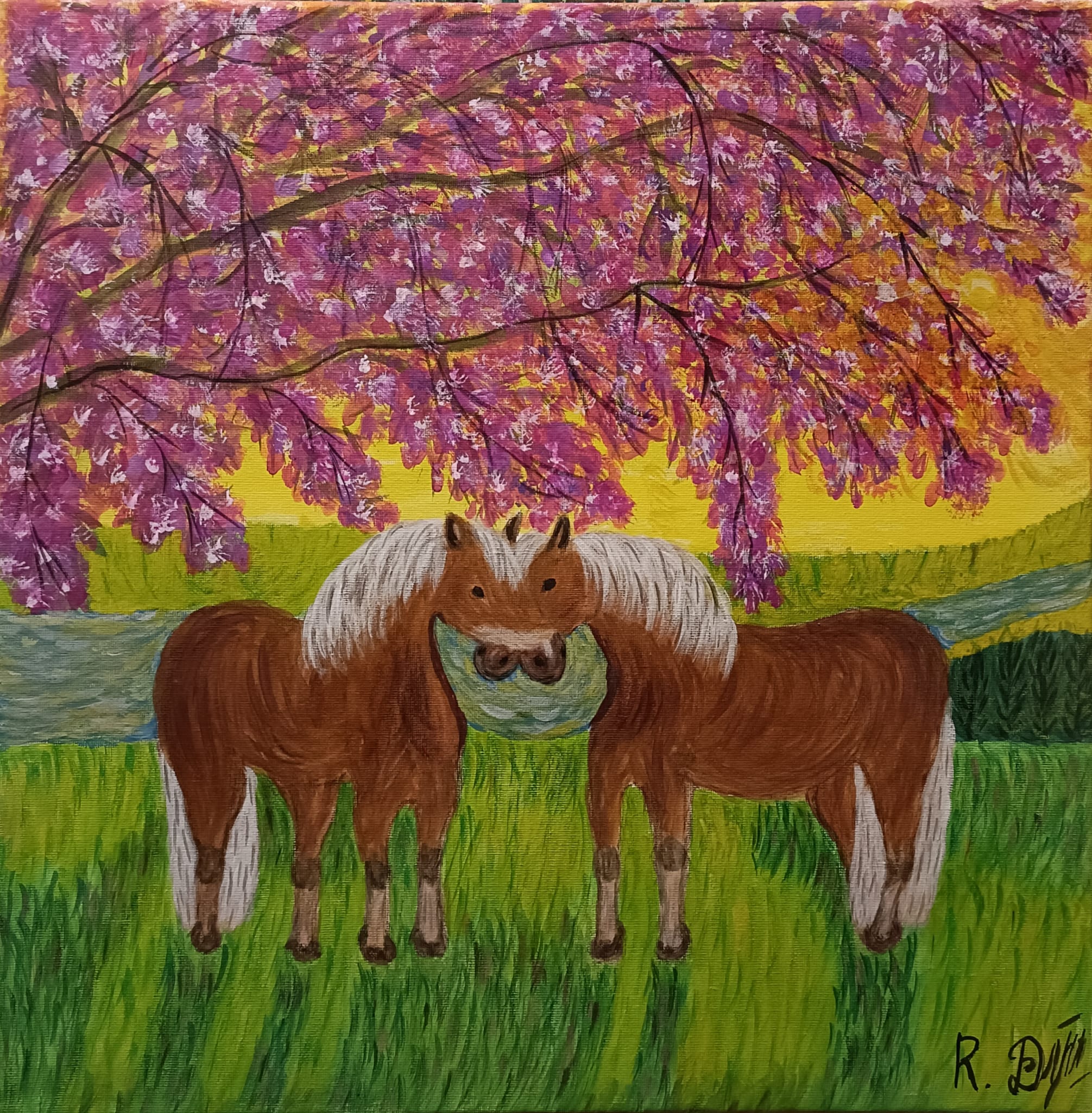 Cavalli a primavera